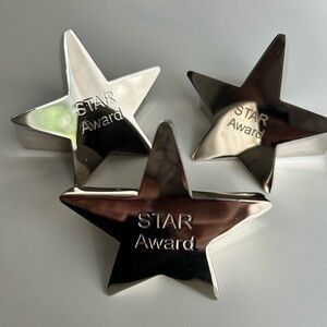 Star Awards, Lot of 3, Heavy Metal, Silver